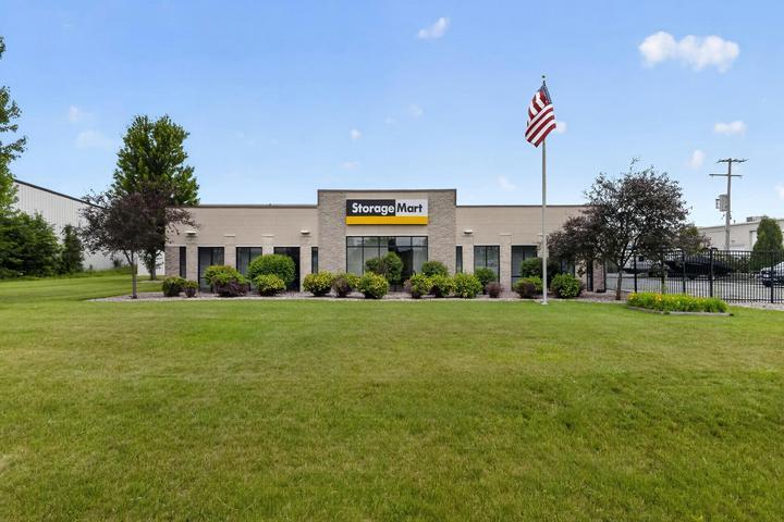 Facility exterior at StorageMart in New Berlin Wisconsin
