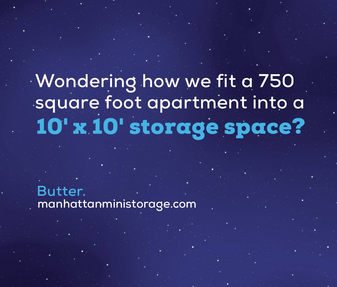 Manhattan Mini Storage 10x10 storage space billboard