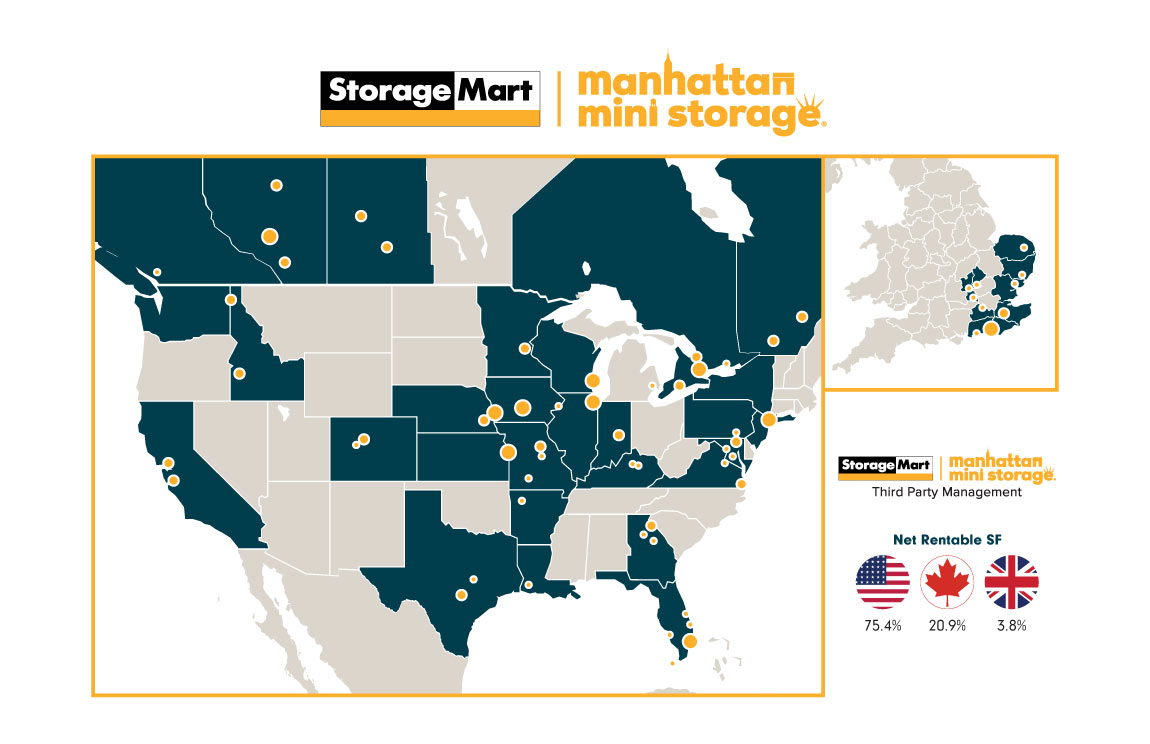 StorageMart location Map