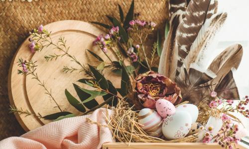Easter eggs and other decorations