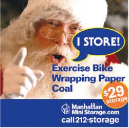 I store! Exercise Bike, Wrapping Paper, Coal