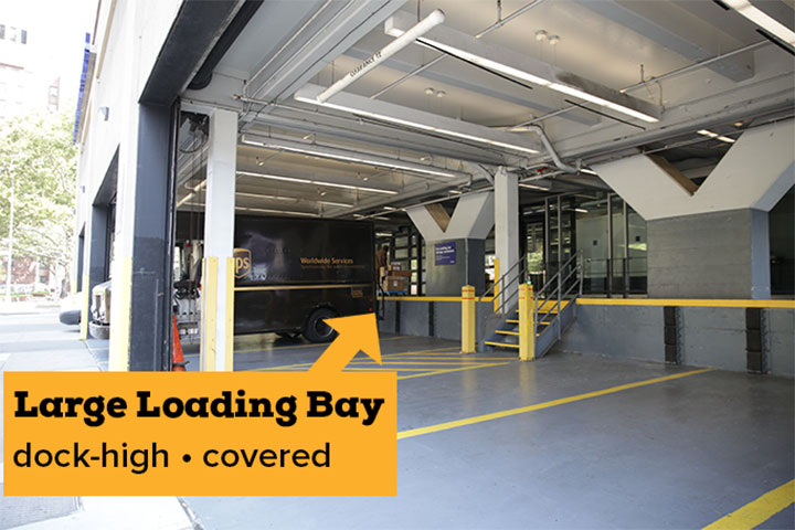 Large loading bays for self storage