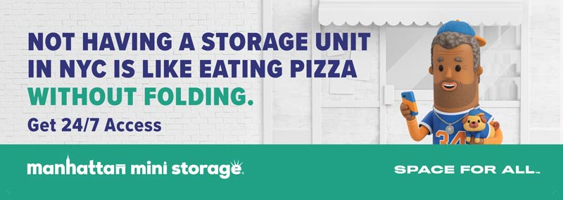 Space for All - Manhattan Mini Storage Billboards NYC Pizza