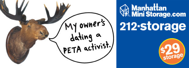 My owner's dating a PETA activist.