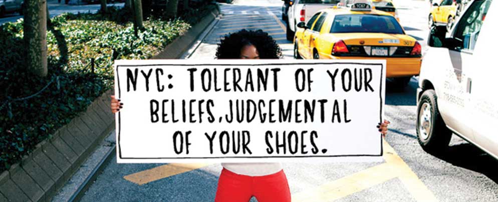 NYX Tolerant of your beliefs, judgmental of your shoes